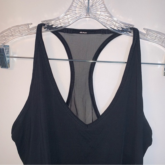 Lululemon Athletica Black Fitted Sleeveless Tank Top Mesh 8 - Picture 3 of 6